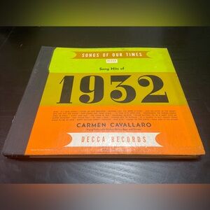 Songs Of Our Times Hits Of 1932 Vintage Decca Vinyl Records Book Vintage Vinyls
